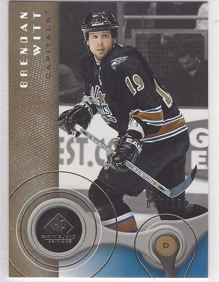 2005-06 SP Game Used Gold #100 Brendan Witt (20-X140-CAPITALS)