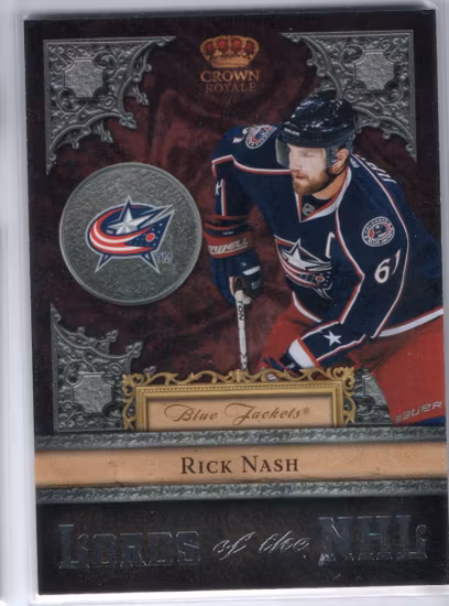 2011-12 Crown Royale Lords of the NHL #4 Rick Nash (20-X49-BLUEJACKETS)