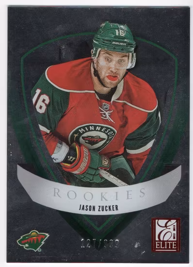 2012-13 Elite Rookies #39 Jason Zucker (20-X58-NHLWILD)