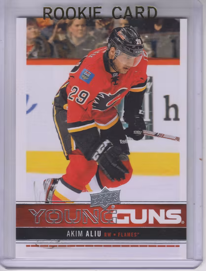 2012-13 Upper Deck #209 Akim Aliu YG RC (20-X55-FLAMES)