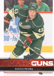 2012-13 Upper Deck #230 Warren Peters YG RC (20-X24-NHLWILD)