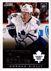 2013-14 Score #695 Morgan Rielly HR RC (20-X7-MAPLE LEAFS)