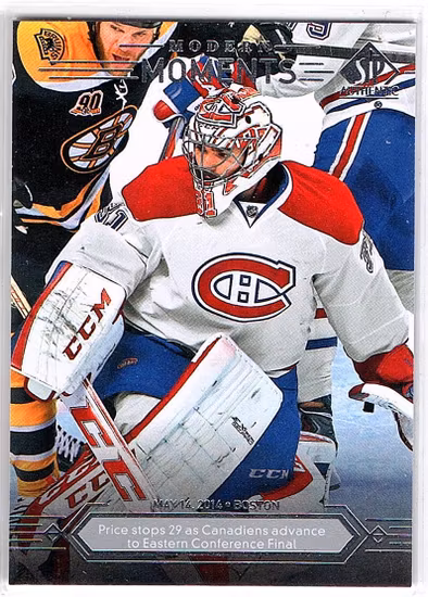 2014-15 SP Authentic #159 Carey Price AM (20-X24-CANADIENS)
