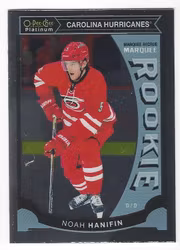 2015-16 O-Pee-Chee Platinum Marquee Rookies #M41 Noah Hanifin (20-X78-HURRICANES)