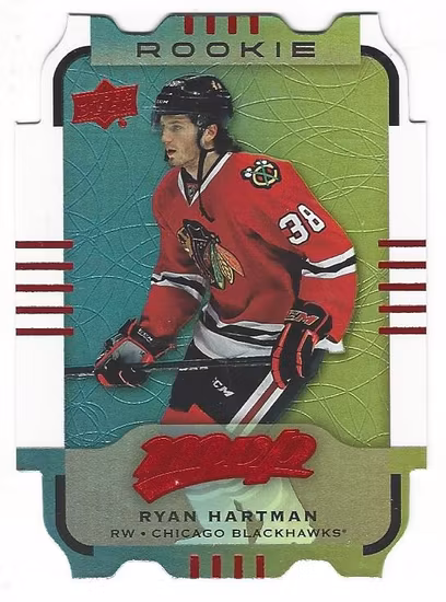 2015-16 Upper Deck MVP Colors and Contours #182 Ryan Hartman L3T (20-264x6-BLACKHAWKS)