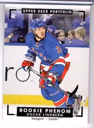 2015-16 Upper Deck Portfolio #320 Oscar Lindberg (20-X10-RANGERS)