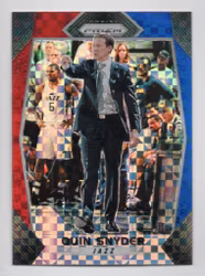 2017-18 Panini Prizm Prizms Red White and Blue #120 Quin Snyder CO (10-X287-NBAJAZZ)