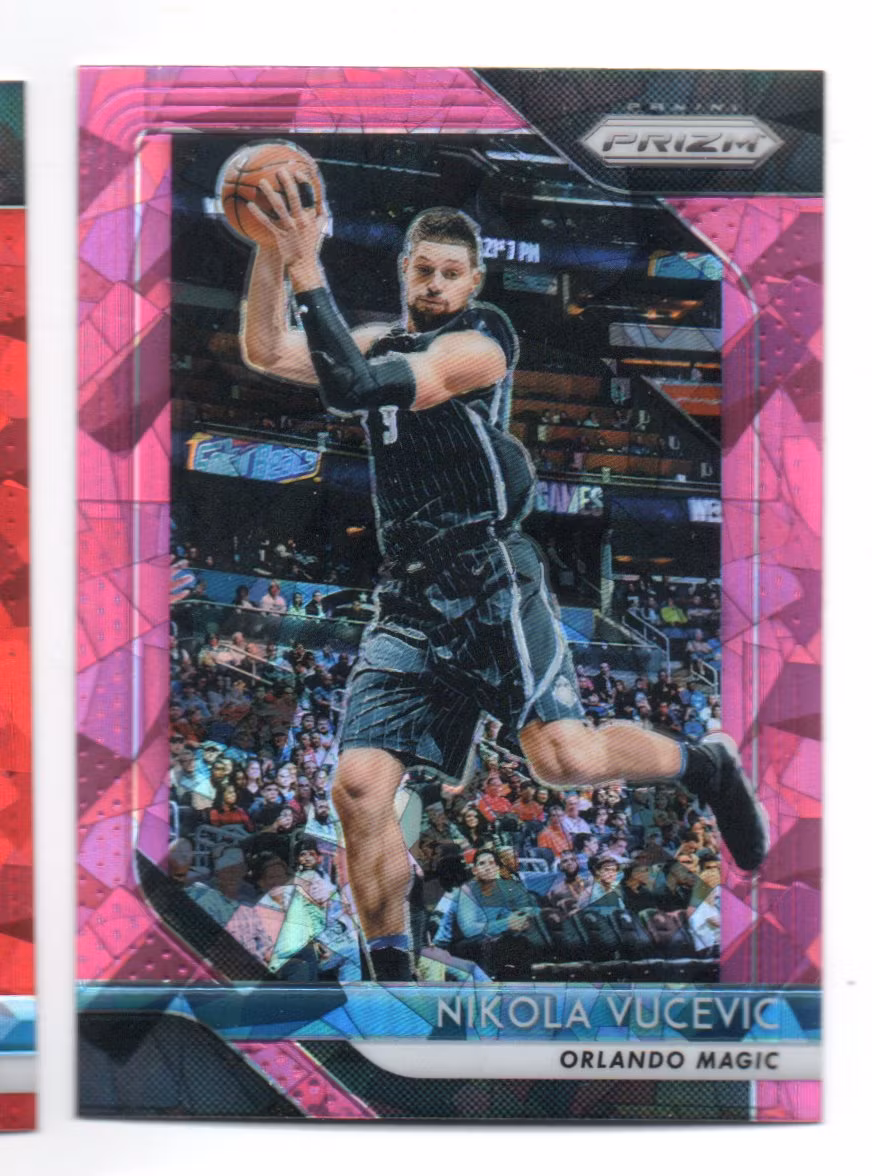2018-19 Panini Prizm Prizms Pink Ice #169 Nikola Vucevic (20-X287-NBAMAGIC)