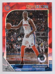 2019-20 Hoops Premium Stock Prizms Red Cracked Ice #58 Thon Maker (15-X288-NBAPISTONS)