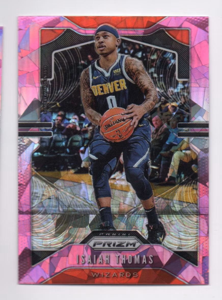 2019-20 Panini Prizm Prizms Pink Ice #208 Isaiah Thomas (15-X288-NBAWIZARDS)