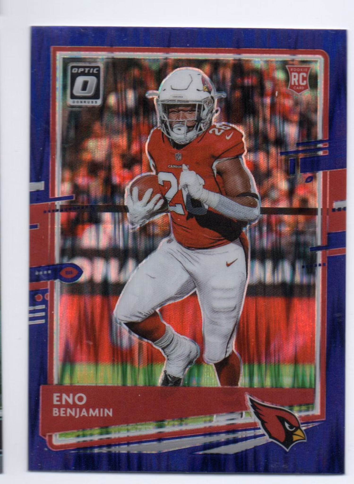 2020 Donruss Optic Purple Shock #101 Eno Benjamin (20-X289-NFLCARDINALS)