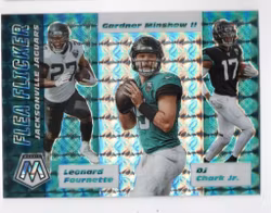 2020 Panini Mosaic Flea Flicker Mosaic #10 D.J. Chark Jr. Gardner Minshew II Leonard Fournette (20-X289-NFLJAGUARS)
