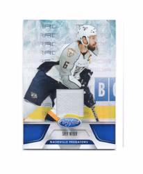 2011-12 Certified Mirror Blue Materials #134 Shea Weber (30-X266-PREDATORS)