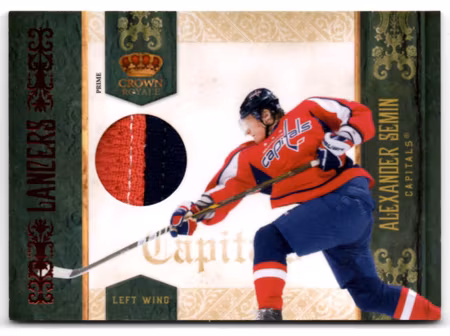 2010-11 Crown Royale Lancers Materials Prime #11 Alexander Semin (60-X88-CAPITALS)