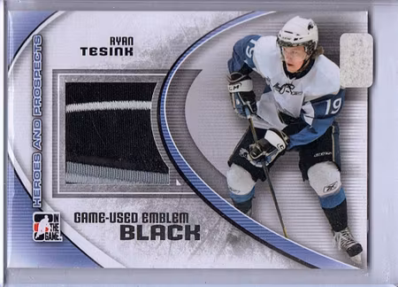 2011-12 ITG Heroes and Prospects Game Used Emblems Black #M44 Ryan Tesink (60-X83-OTHERS)