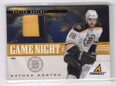 2011-12 Pinnacle Game Night Materials Prime #15 Nathan Horton (60-X90-BRUINS)