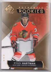2015-16 SP Game Used Gold Spectrum Materials #171 Ryan Hartman (60-X110-BLACKHAWKS)