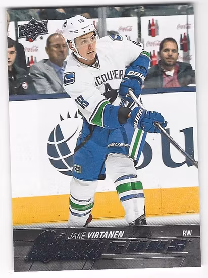 2015-16 Upper Deck #457 Jake Virtanen YG RC (60-X127-CANUCKS)