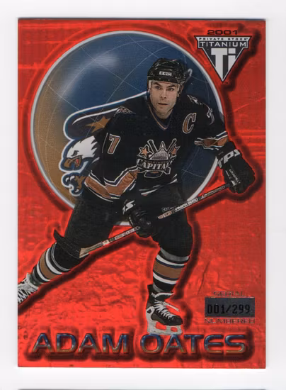 2000-01 Titanium Red #100 Adam Oates (30-X67-CAPITALS)