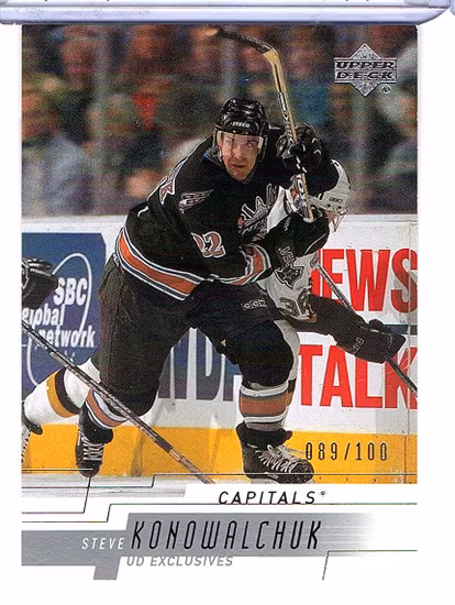 2000-01 Upper Deck Exclusives Tier 1 #404 Steve Konowalchuk (30-X33-CAPITALS)