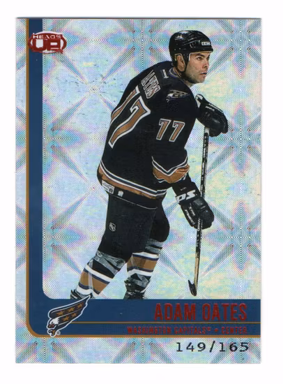 2001-02 Pacific Heads Up Red #100 Adam Oates (30-X70-CAPITALS)