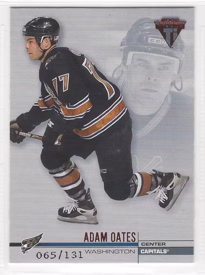2001-02 Titanium Retail Red #144 Adam Oates (30-X139-CAPITALS)