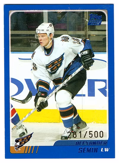 2003-04 Topps Traded Blue #TT144 Alexander Semin (30-5x1-CAPITALS)