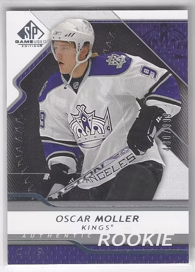2008-09 SP Game Used #183 Oscar Moller RC (30-X107-NHLKINGS)