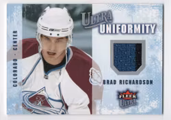 2008-09 Ultra Uniformity #UABR Brad Richardson (30-X6-AVALANCHE)