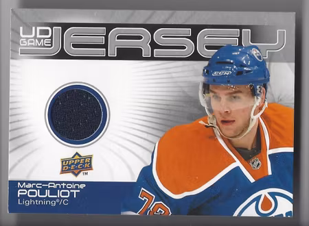 2010-11 Upper Deck Game Jerseys #GJMP Marc-Antoine Pouliot (30-X4-OILERS)