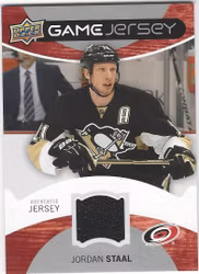 2012-13 Upper Deck Game Jerseys #GJJS Jordan Staal H (30-X5-HURRICANES)