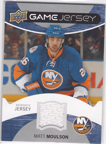 2012-13 Upper Deck Game Jerseys #GJMM Matt Moulson H (30-X73-ISLANDERS)