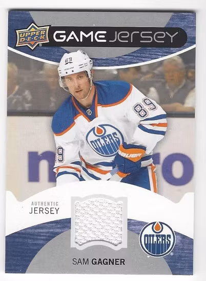 2012-13 Upper Deck Game Jerseys #GJSG Sam Gagner H (30-X113-OILERS)