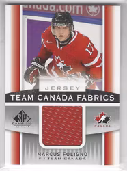 2013-14 SP Game Used Team Canada Fabrics #TCMF Marcus Foligno C (30-19x3-CANADA)