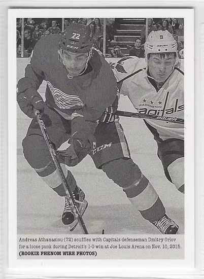 2015-16 Upper Deck Portfolio #306 Andreas Athanasiou (30-276x4-RED WINGS)