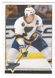 1993-94 Topps Premier Gold #316 Garth Butcher (10-140x3-BLUES)