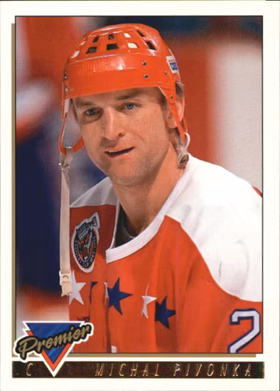 1993-94 Topps Premier Gold #360 Michal Pivonka (10-X1-CAPITALS)