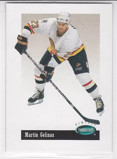 1994-95 Parkhurst Vintage #V36 Martin Gelinas (10-259x3-CANUCKS)