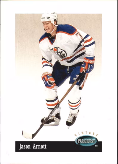 1994-95 Parkhurst Vintage #V84 Jason Arnott (10-266x3-OILERS)
