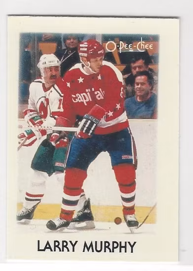 1987-88 O-Pee-Chee Minis #31 Larry Murphy (5-X114-CAPITALS)