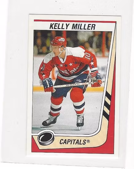 1989-90 Panini Stickers #348 Kelly Miller (5-X116-CAPITALS)