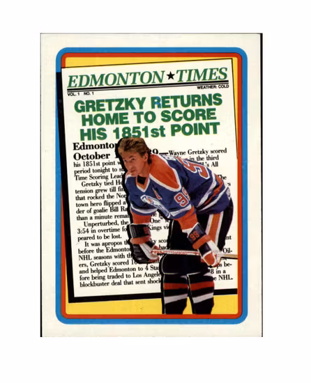1990-91 Topps #2 Wayne Gretzky Oilers (10-X183-OILERS)