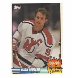 1990-91 Topps Team Scoring Leaders #7 Kirk Muller (10-161x8-DEVILS)