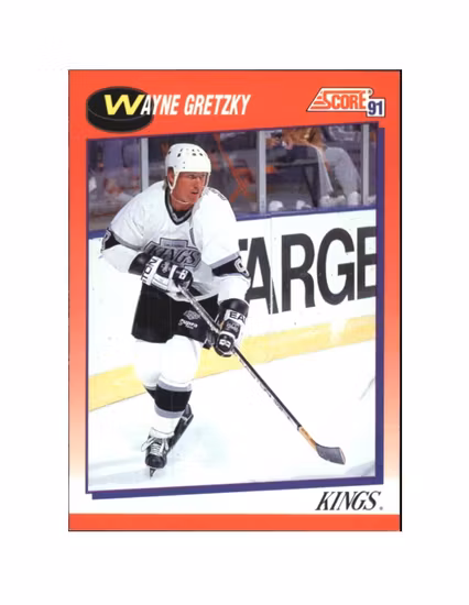 1991-92 Score Canadian English #100 Wayne Gretzky (12-X176-NHLKINGS)