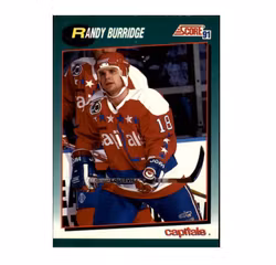 1991-92 Score Rookie Traded #14T Randy Burridge (5-X11-CAPITALS)