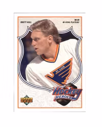 1991-92 Upper Deck Brett Hull Heroes #6 Brett Hull 40-Goal Plateau (10-X173-BLUES)