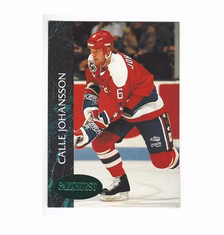 1992-93 Parkhurst Emerald Ice #201 Calle Johansson (12-X91-CAPITALS)
