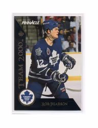 1992-93 Pinnacle Team 2000 French #23 Rob Pearson (10-X198-MAPLE LEAFS)
