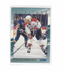 1992-93 Score Young Superstars #15 Dimitri Khristich (10-252x8-CAPITALS)