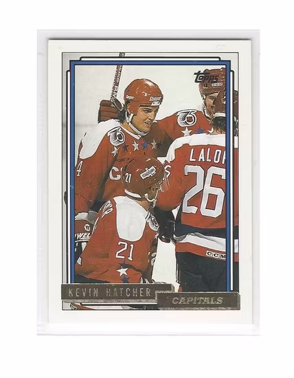 1992-93 Topps Gold #149 Kevin Hatcher (10-251x5-CAPITALS)